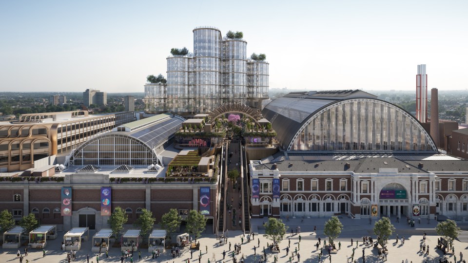 Olympia London: ‘Transformative’ glass canopy added to £1.3bn Hammersmith project