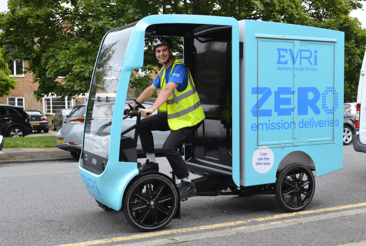 Evri to swap cars for bikes in £19m sustainability drive