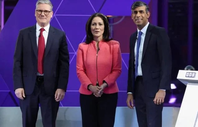 Leaders’ debate: ‘Are you two really the best we’ve got?’ voter asks Sunak and Starmer