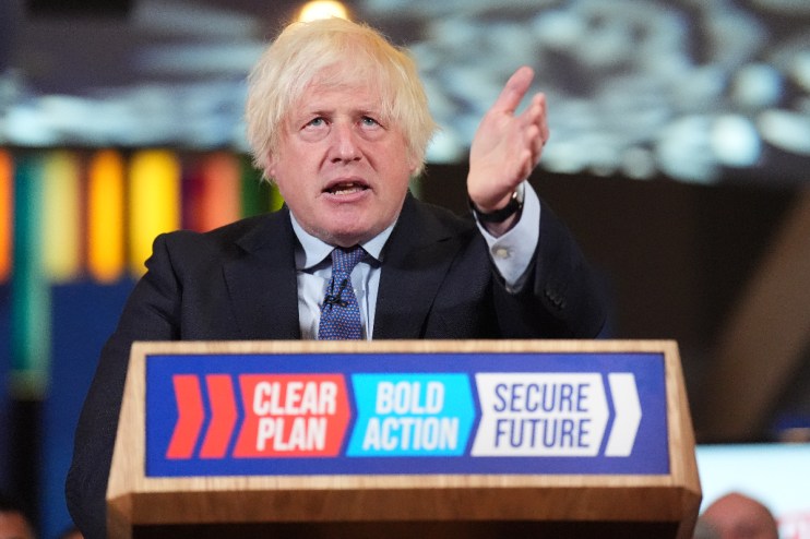 Election 2024: Boris Johnson makes surprise stop at Conservative rally