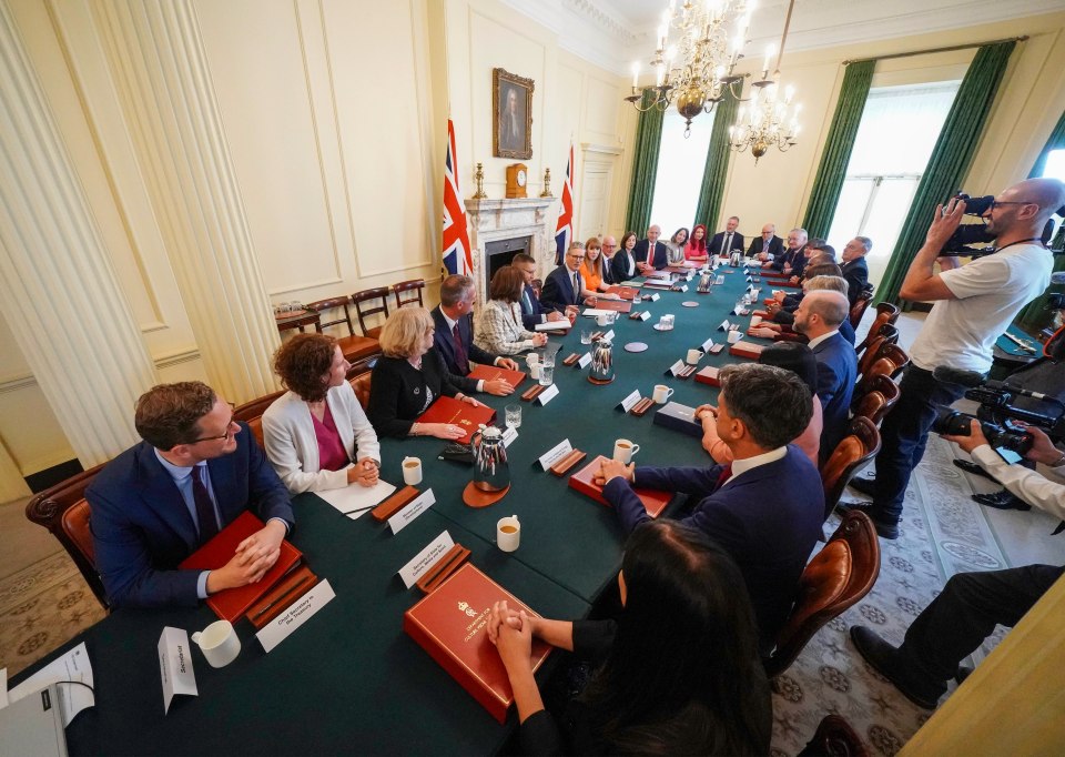 Huge amount of work to do, Starmer tells ministers at first Cabinet meeting