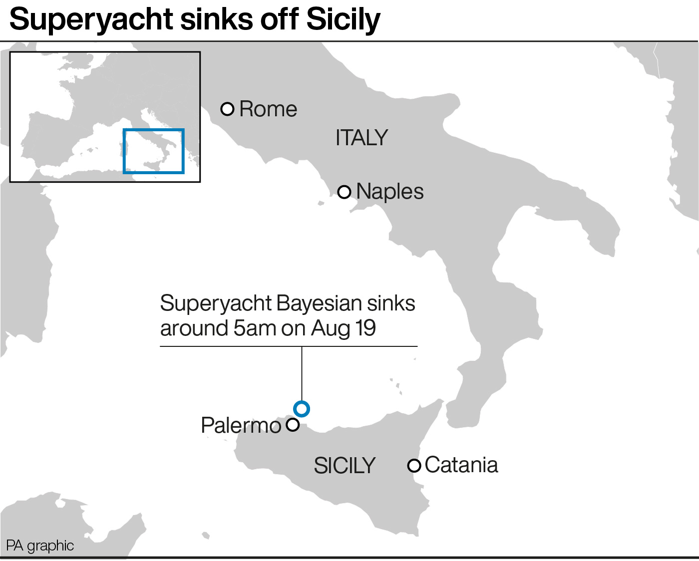 Mike Lynch: British tech mogul missing off coast of Sicily after superyacht capsized